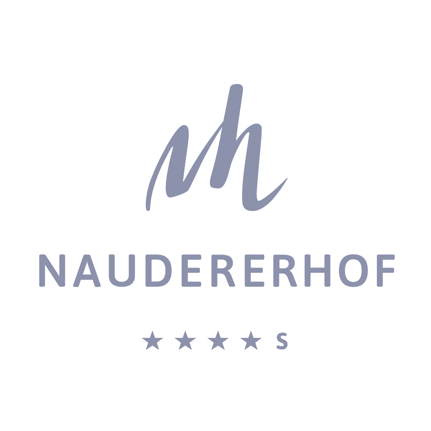 Logo von Naudererhof mit Sternen und Monogramm
