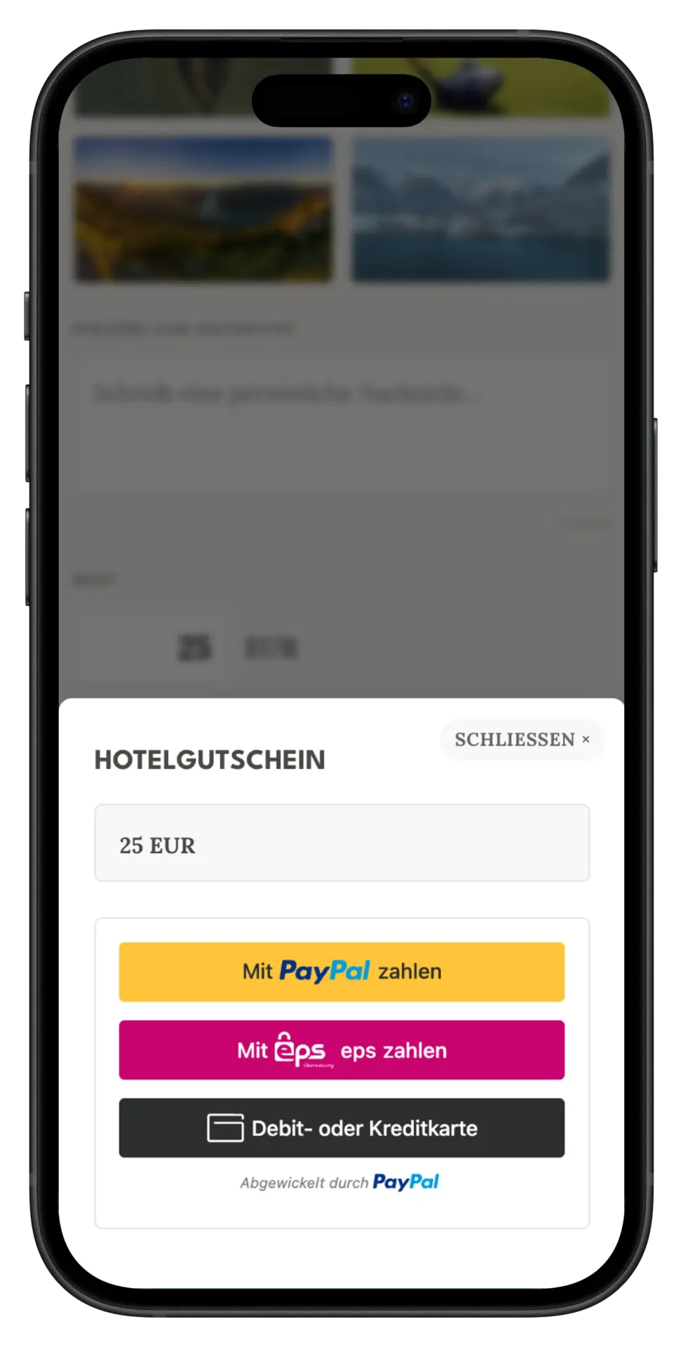 hoelgutschein paypal